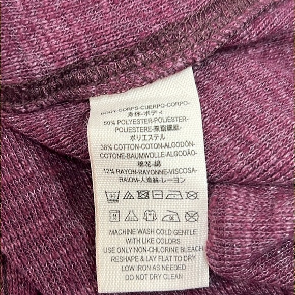 Free People Split Back Long Sleeve Cowl Neck Top Size Large - Picture 6 of 10